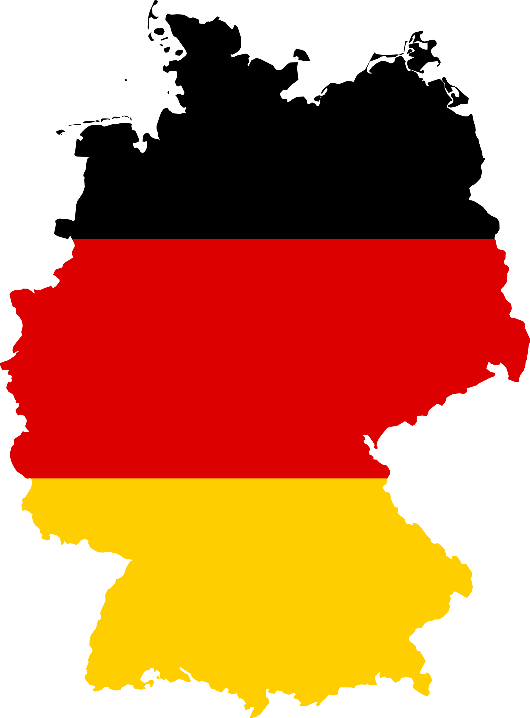 Germany Flag Map