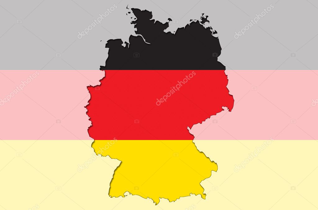 Germany Flag Map