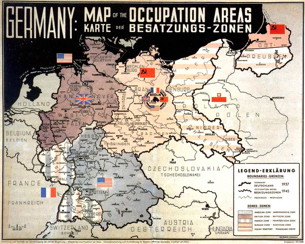 Germany Map 1945