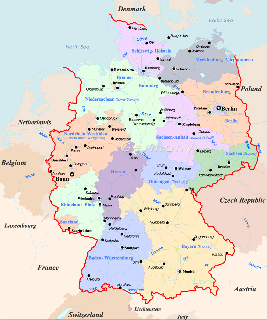 Germany Map Cities