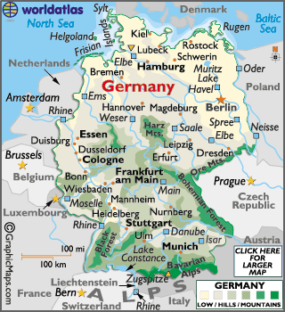 Germany Map Cities
