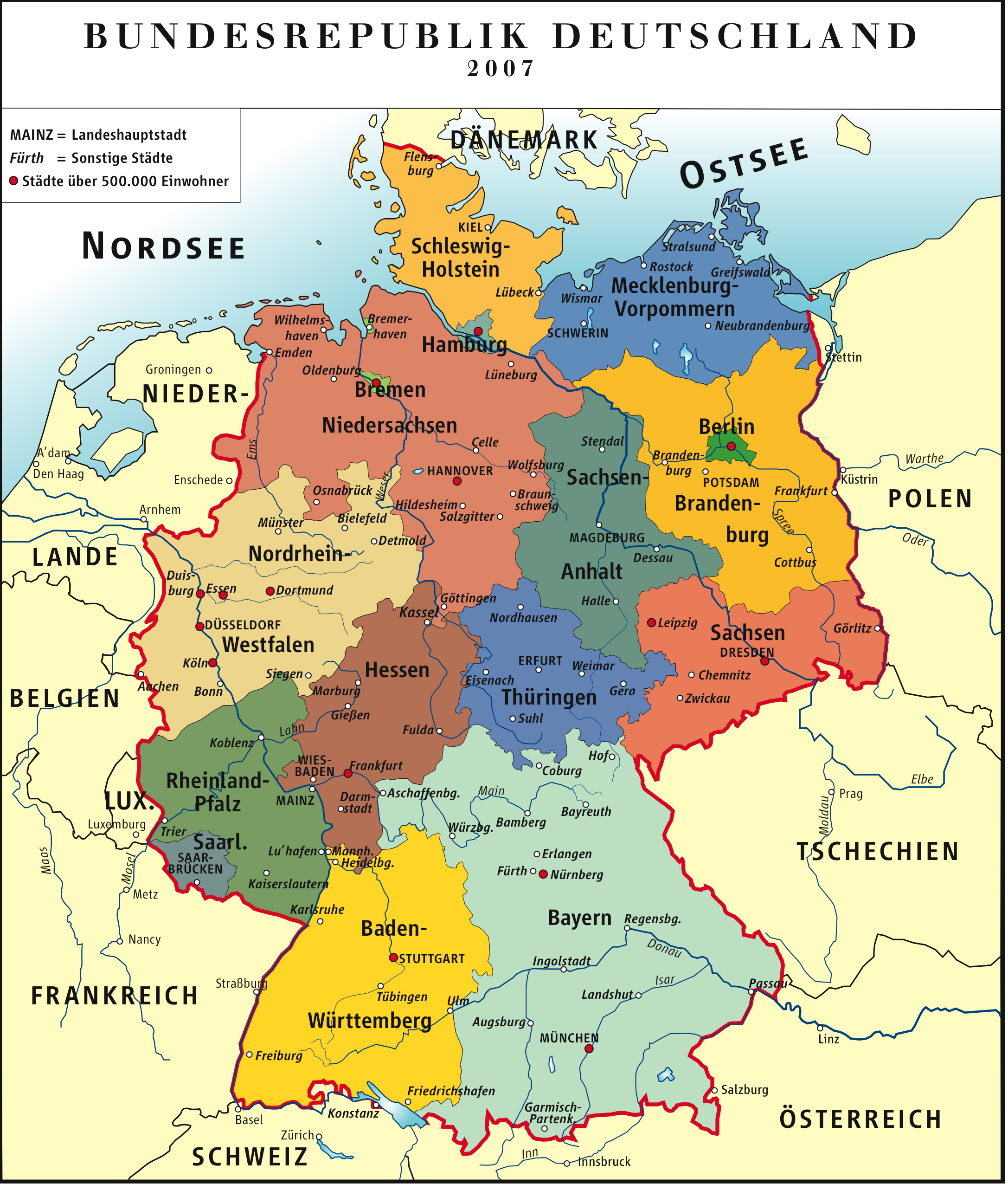 Germany Map Europe