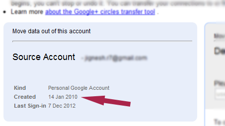 Gmail Account Created Date