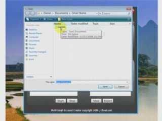 Gmail Account Creator 2012