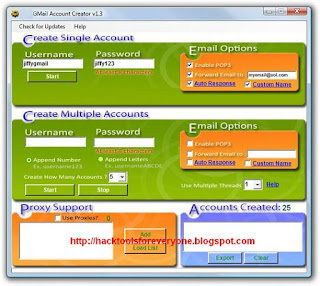 Gmail Account Creator Software