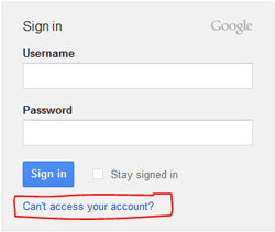 Gmail Account Login Forgot Password