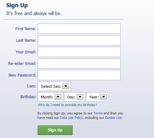 Gmail Account Sign Up For Facebook