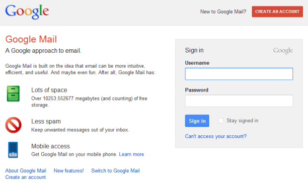 Gmail Login Google Mail