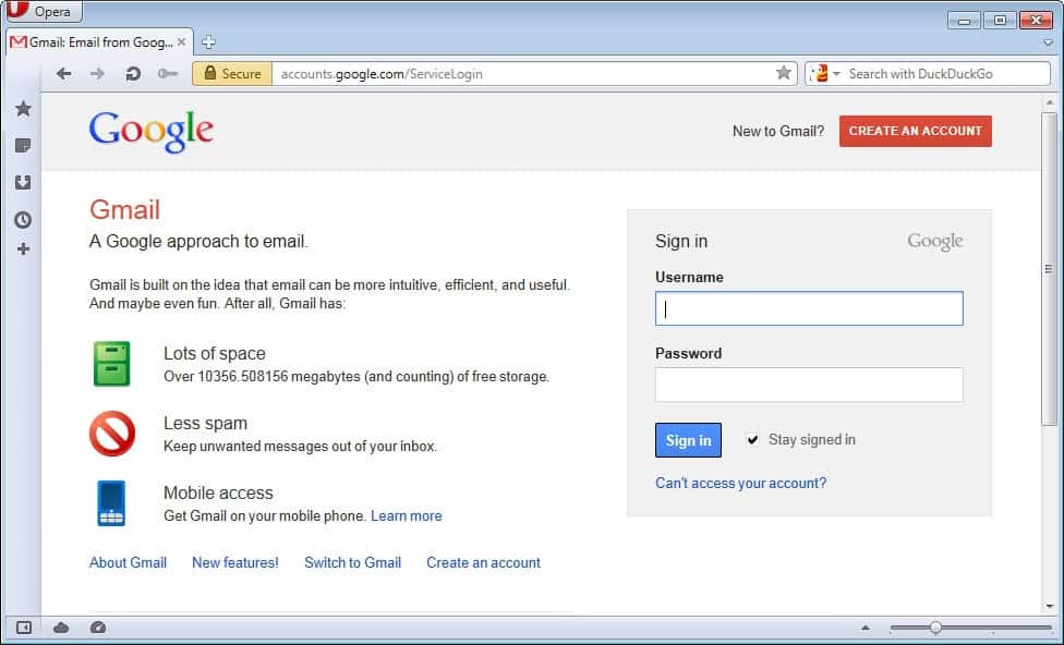 Gmail Login Page Not Loading