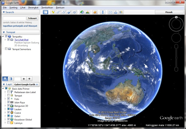 Google Earth Download Free 2012 For Windows 8