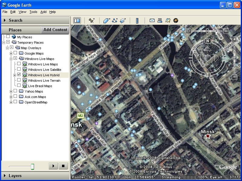 Google Earth Live