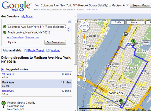 Google Maps App Add Destination