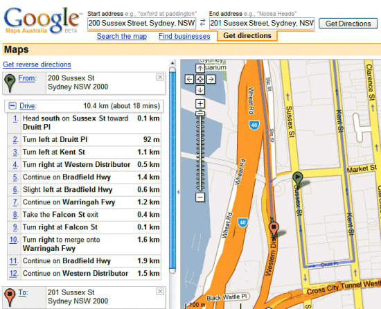 Google Maps Funny Directions