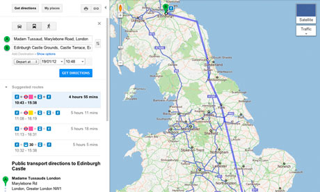 Google Maps Uk 2012