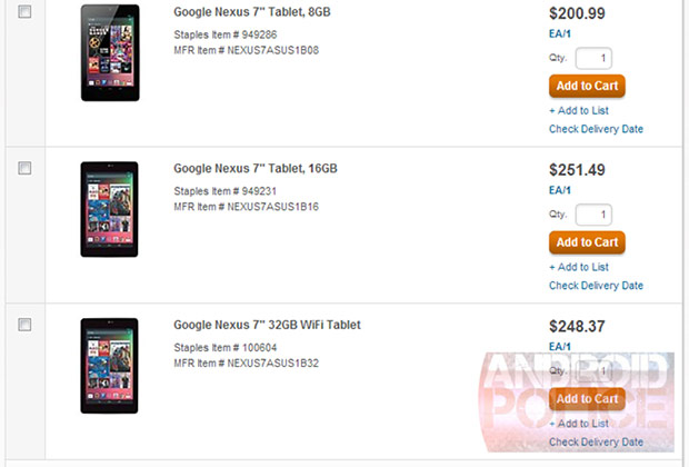 Google Nexus 7 32gb Price