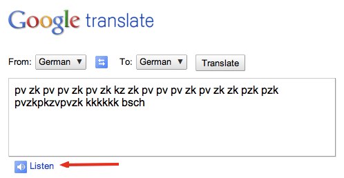 Google Translate Beatbox Trick