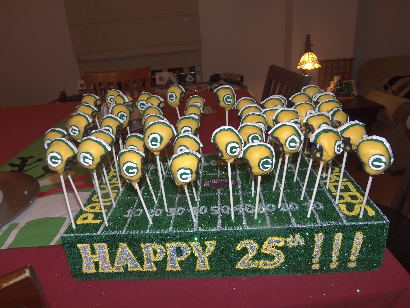 Green Bay Packers Cake Pops