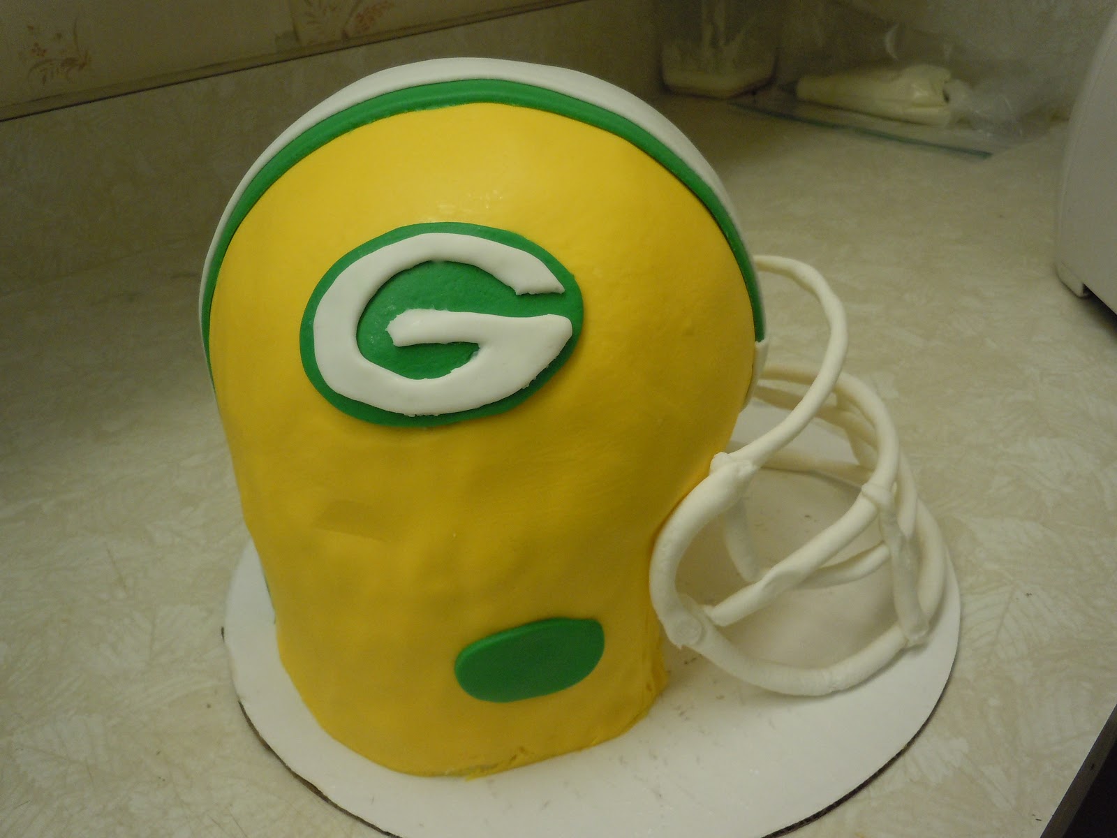 Green Bay Packers Helmet Cake