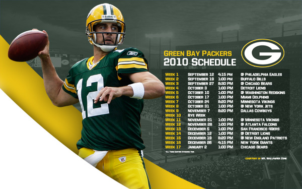 Green Bay Packers Wallpaper Schedule