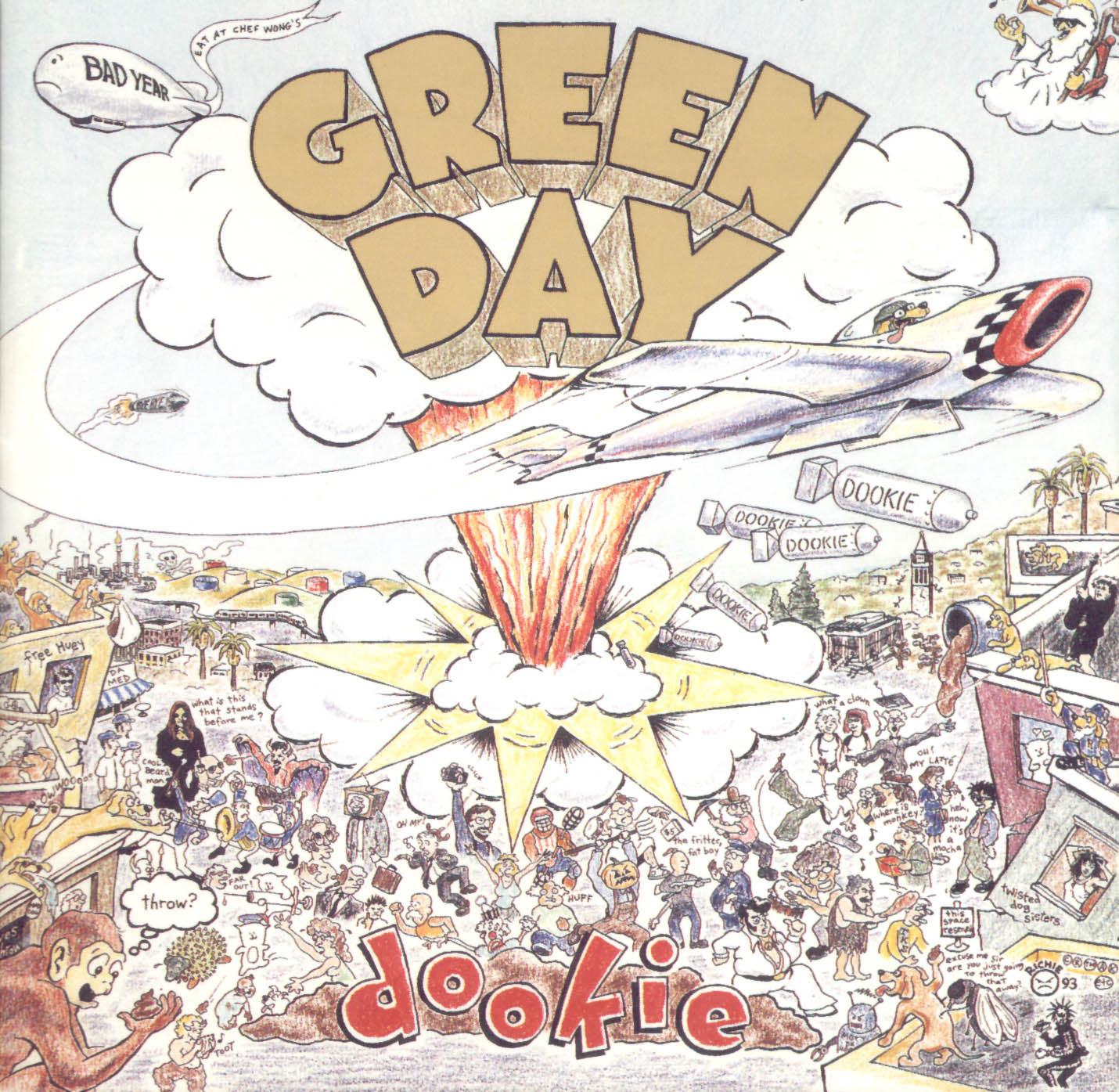 Green Day Dookie Album Cover