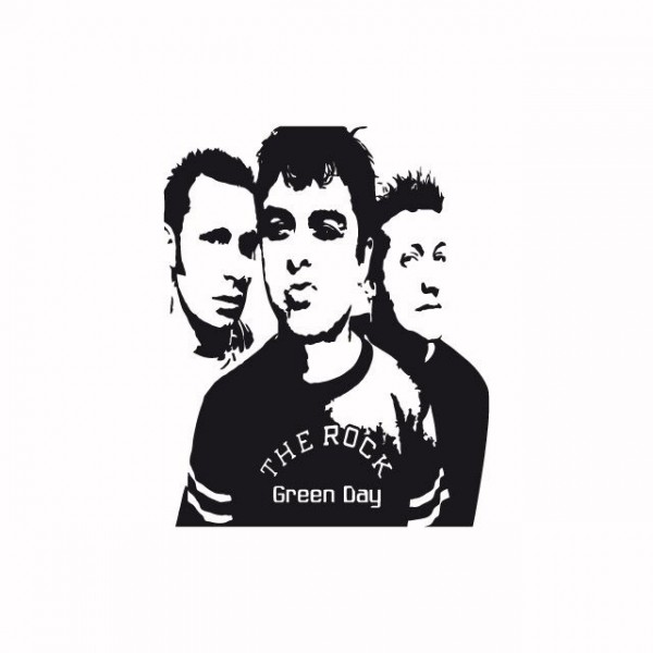 Green Day Logo Black And White