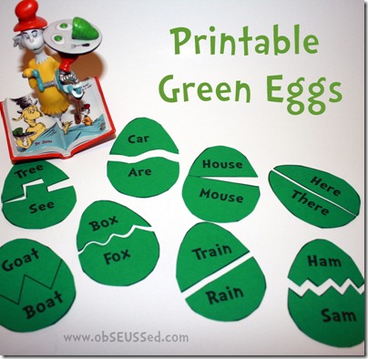 Green Eggs And Ham Activities For Kids