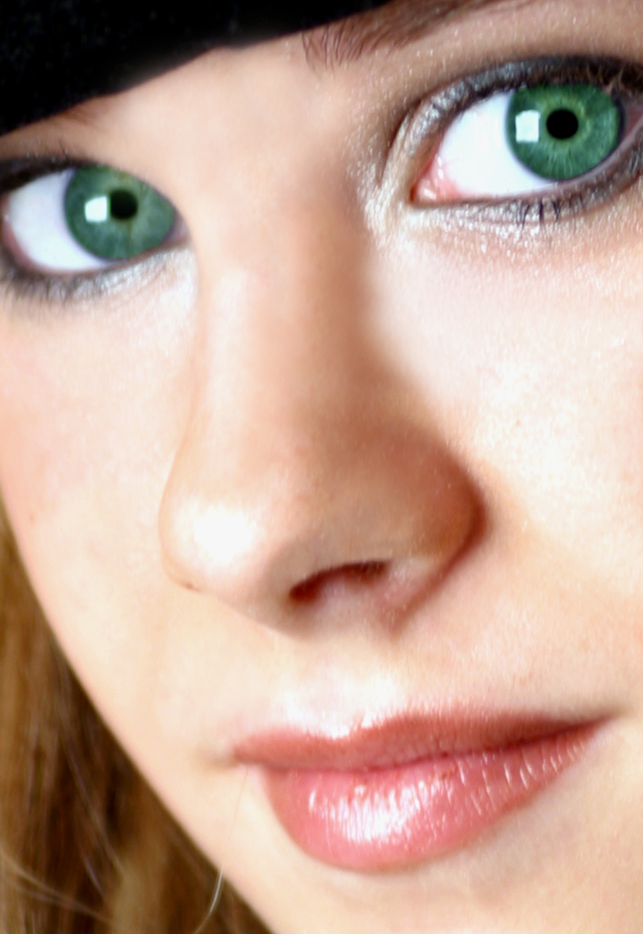 Green Eyes Close Up