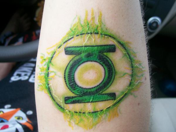 Green Lantern Symbol Tattoo