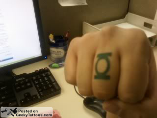 Green Lantern Symbol Tattoo