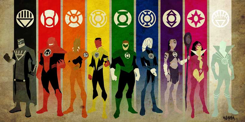 Green Lantern Symbols Colors