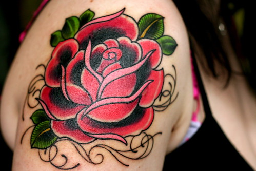 Green Rose Tattoo