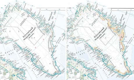 Greenland Map Of The World