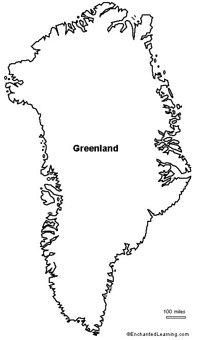 Greenland Map Outline