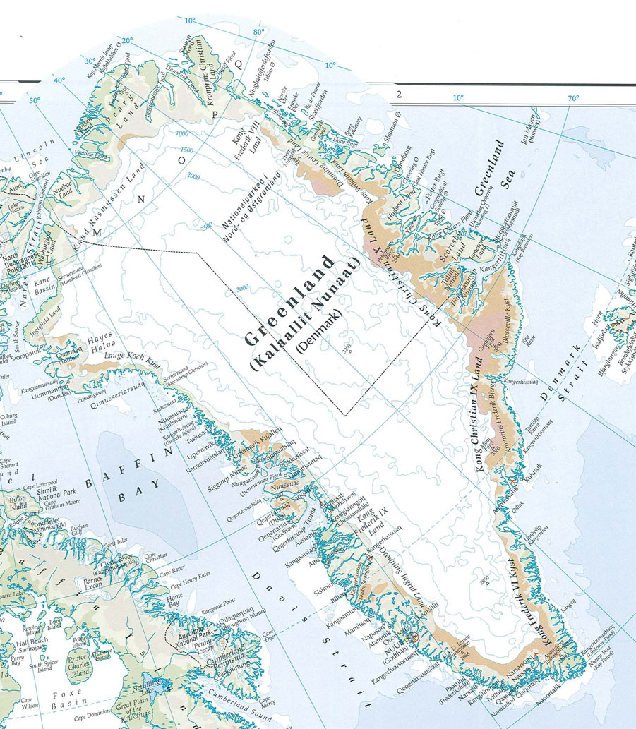 Greenland Map Outline