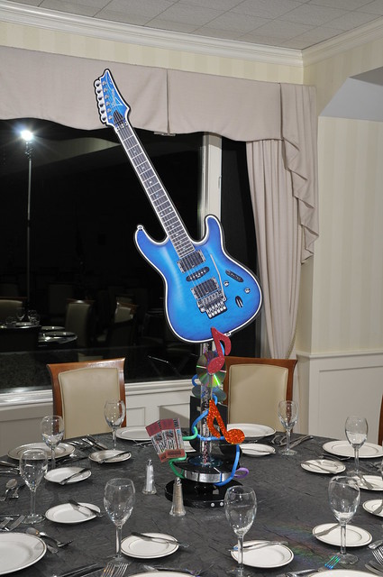 Guitar Centerpieces For Bar Mitzvah