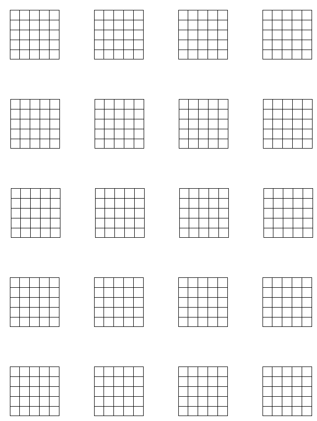 Guitar Chord Chart Blank