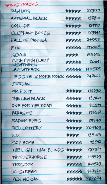 Guitar Hero 3 Song List Cheat