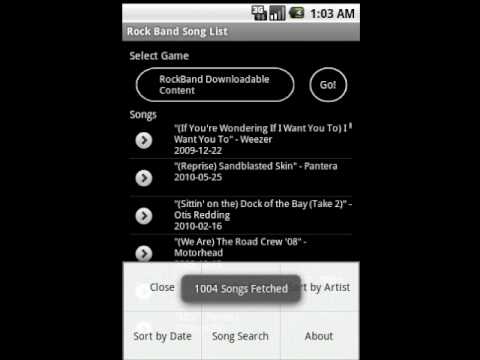 Guitar Hero 5 Android Song List