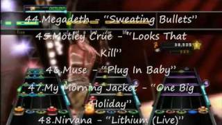 Guitar Hero 5 Song List Ps3