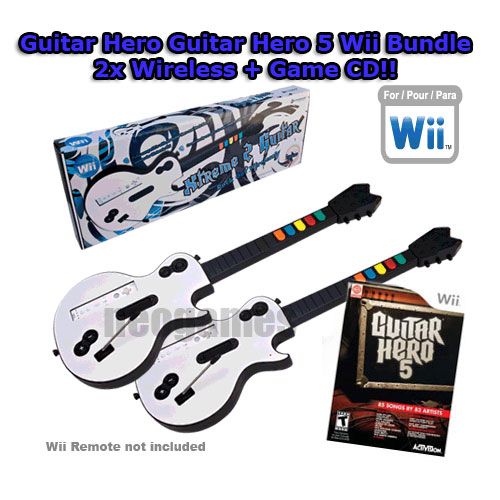 Guitar Hero Wii Bundle 2 Guitars