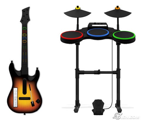 Guitar Hero Wii Drums Set Up