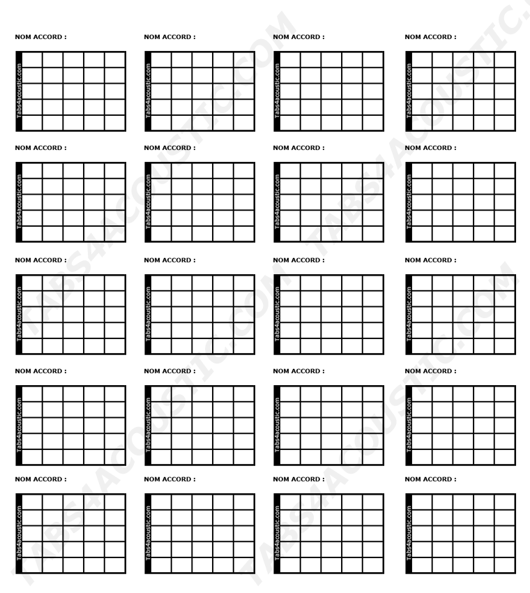 Guitar Tabs Chords Chart