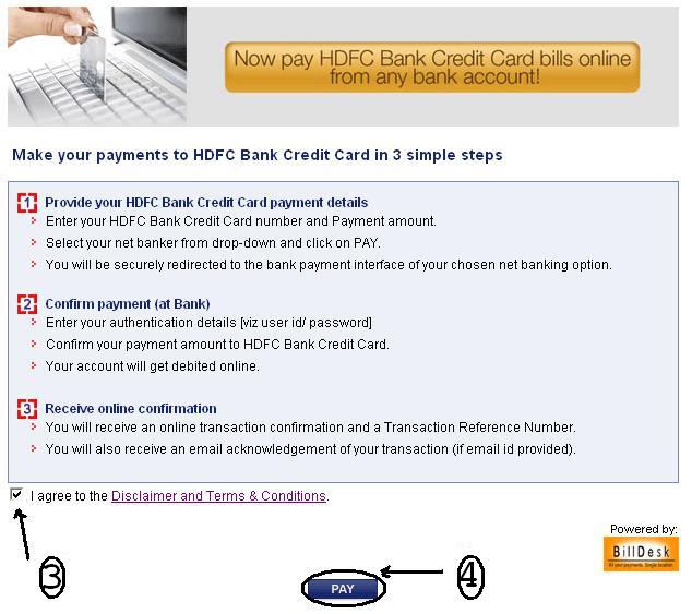 Hdfc Credit Card Payment Online Through Other Bank