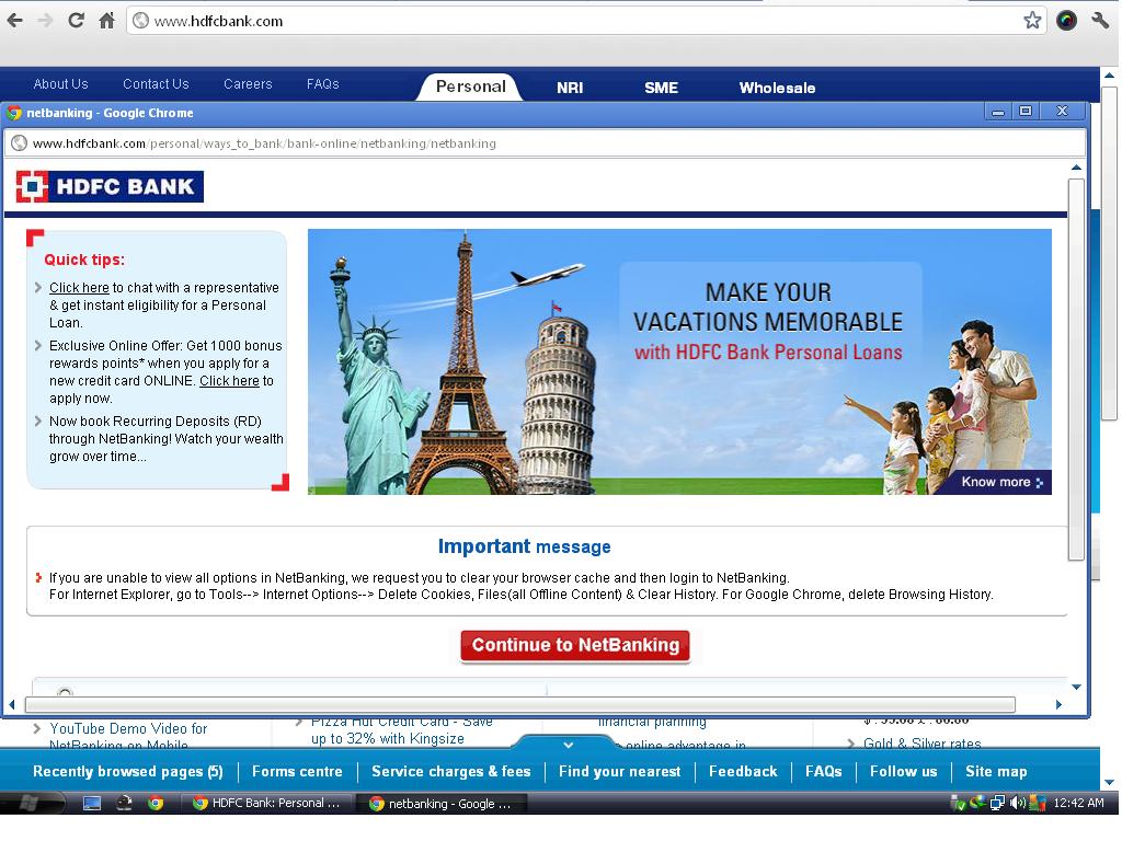 Hdfc Netbanking