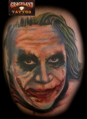Heath Ledger Joker Tattoo Designs