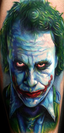 Heath Ledger Joker Tattoo Designs