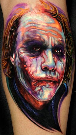 Heath Ledger Joker Tattoo Designs
