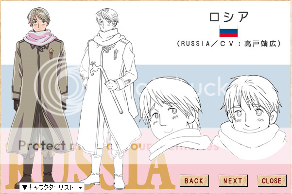 Hetalia Characters Russia