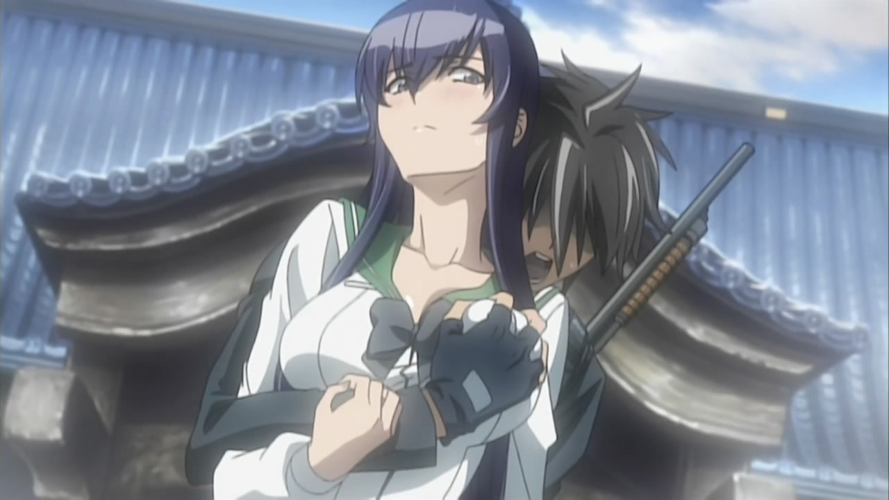 Highschool Of The Dead Saeko And Takashi Love