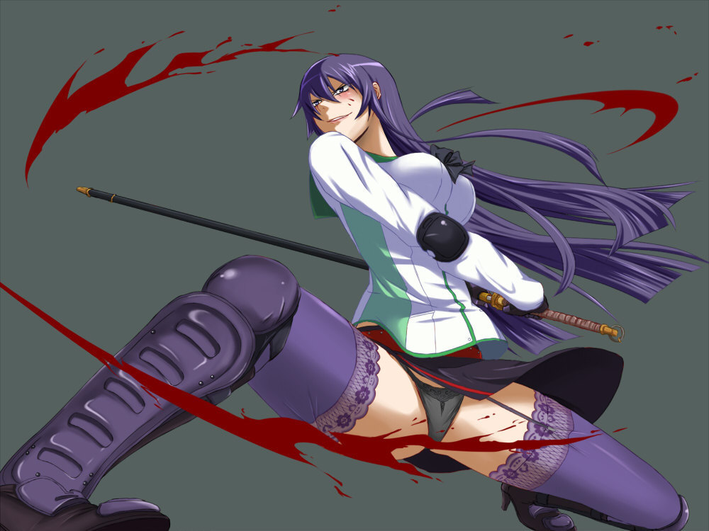 Highschool Of The Dead Saeko Wallpaper